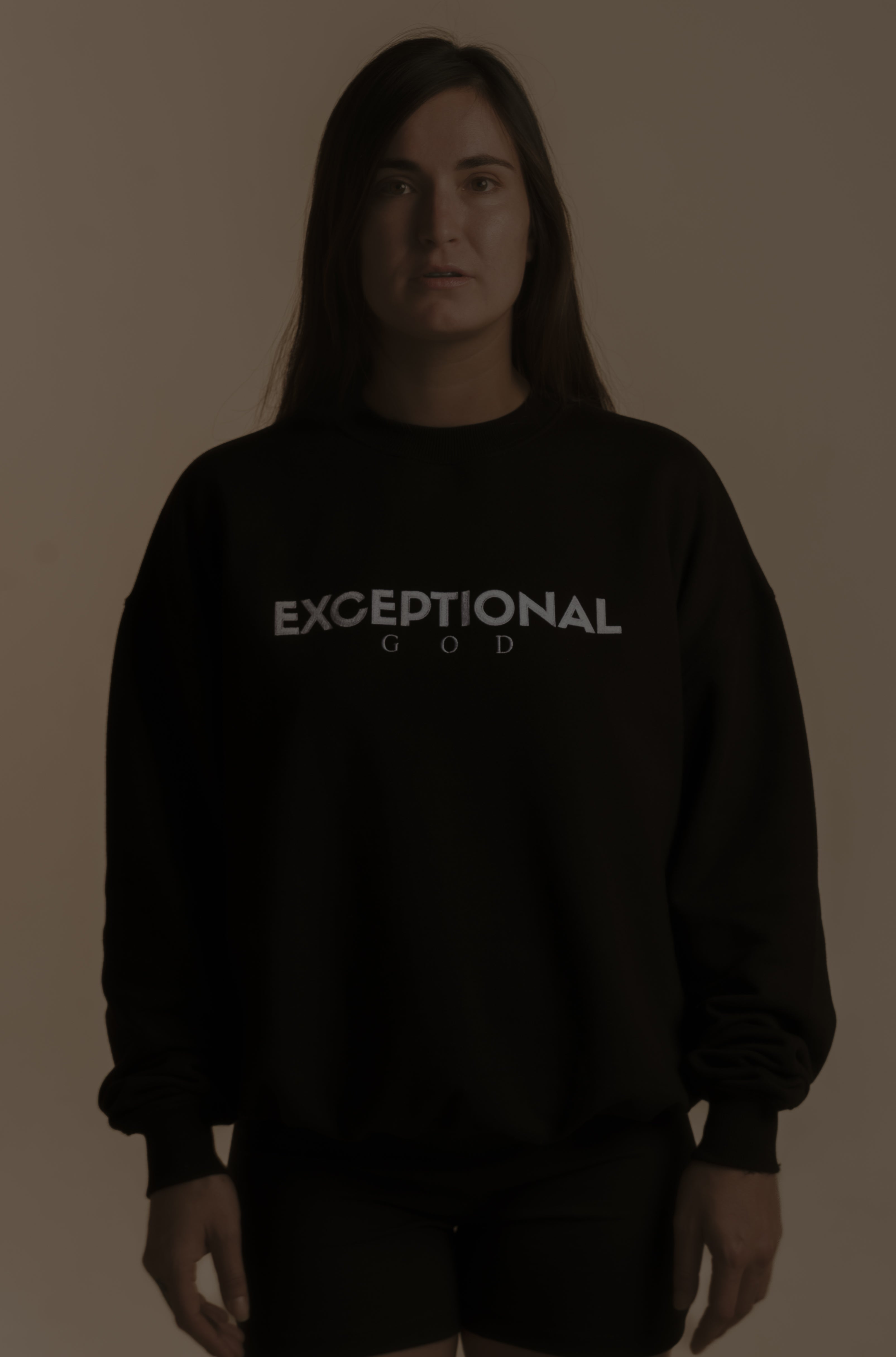 Sweater Oversized screw neck Embroidered- Classic