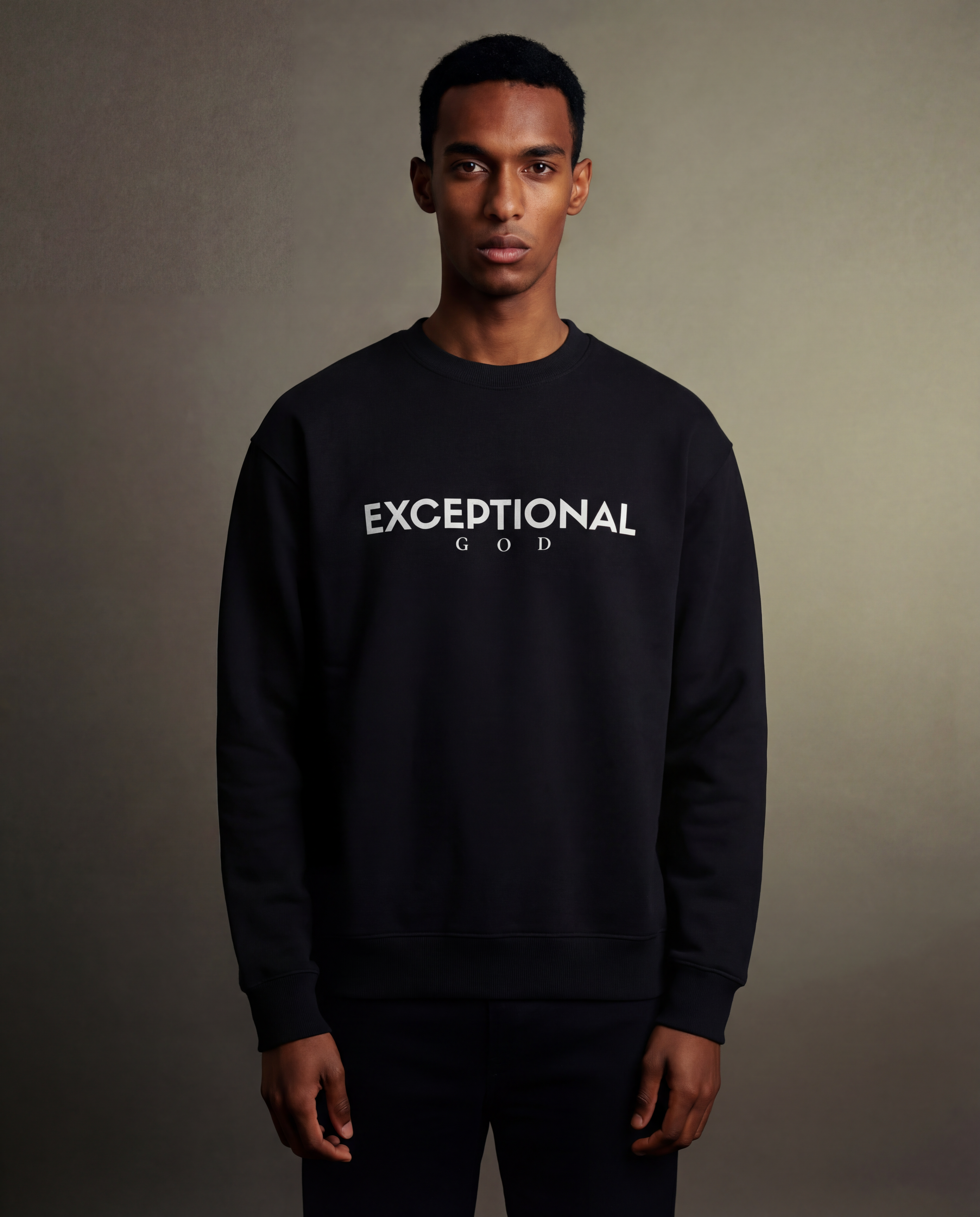 Sweater Oversized screw neck Embroidered- Classic